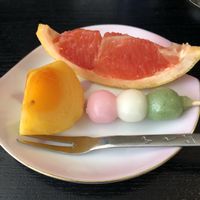 Mini dessert plate at Kinatei 喜菜亭 in Nara