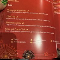  Tofu menu options   at Yueh Tung Restaurant in Toronto