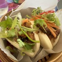 Vegan Char Sui Pork Belly Bao Buns  at Yes Lah in Manchester