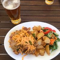 fried Montenegrin steak at Vega Heaven in Kosice