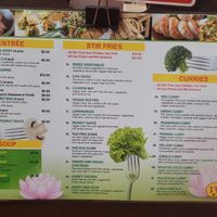 Menu as of today!  at JR Vegan Thai Restaurant in Nambour