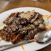 Honey chicken   at JR Vegan Thai Restaurant in Nambour