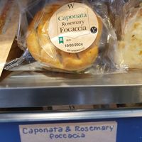 Vegan focaccia at Dillons Coffee in London