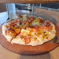 Vegan Pizza Alloha (without olives) at Pizza Hut in Torres Novas