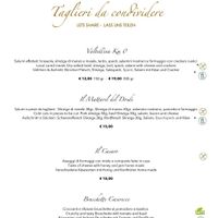 Menu at Dosdè in Livigno