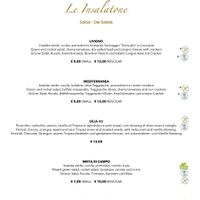 Menu at Dosdè in Livigno