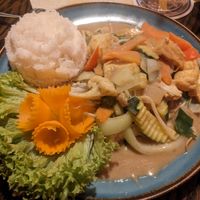 Tofu und Gemüse in Erdnuss-Kokossauce at Huong Viet in Stuttgart