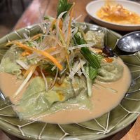 Sesame Vege Wontons  at Everybody's Table in Yokohama