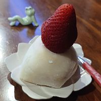 Fresa Mochi at Vegan Ramen Mei - Del Valle in Mexico City
