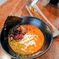 Spicy tonkotsu 🌶️ at Vegan Ramen Mei - Del Valle in Mexico City