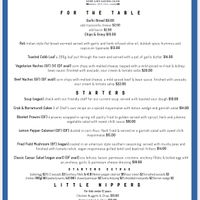 Menu  at Southport Surf Life Saving Club in Main Beach