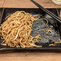 Yakisoba... Already half eaten ^^ at Miraizaka in Nagasaki