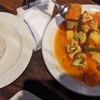 Vegetarian curry at Warung Flora in Kuta