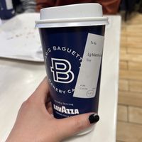 Soy matcha latte at Paris Baguette  in New York City