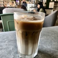 Iced oat latte  at The Lime Tree Cafe - Jumeirah in Dubai