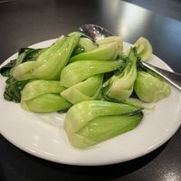a generous side of blanched bok choy  at Chin's Kitchen in Portland