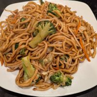 Stir-Fried Vegetarian Noodles (with no oyster sauce) at Chin's Kitchen in Portland