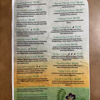 Menu, January 2025  at The Distinguished Wien in Mooresville