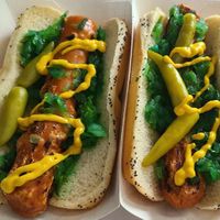 Vegan Chicago Dogs! at The Distinguished Wien in Mooresville