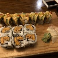 Vegan mango salsa roll and the fried sweet potato roll  at Kotobuki in Norfolk