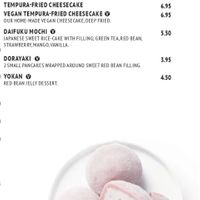 I did ask and V=vegan, not vegetarian.  at Kotobuki in Norfolk