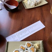 Miso Soup, House Salad, Fried Tofu Roll, Sweet Potato Roll  at Kotobuki in Norfolk