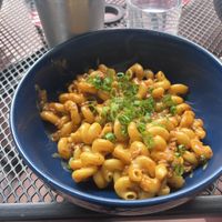 Mac and cheese  at Vital Creations Vegan Bistro in Seattle
