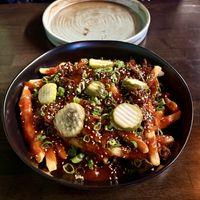 Loaded Thunder Fries—OMG 😋  at Vital Creations Vegan Bistro in Seattle