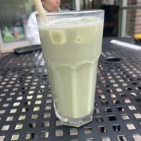 Matcha latte  at Vital Creations Vegan Bistro in Seattle