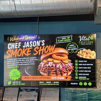You had me at hello  at Vital Creations Vegan Bistro in Seattle