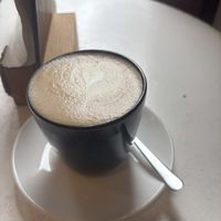 Cappuccino with potato drink  at Vlora & Vauna in Dresden