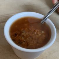 Red lentil soup- great spice and flavor!  at Cafe Turkuaz in Bloomington
