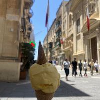   at Tiffany's Gelateria in Valletta
