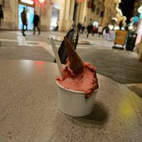 Forest fruit sorbet at Tiffany's Gelateria in Valletta