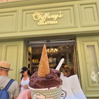 Small dark chocolate at Tiffany's Gelateria in Valletta