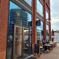 Entrance of the Sound & Soul bar at the Oranje Marieplein in Nijmegen Lent at Sound & Soul Foodbar in Nijmegen