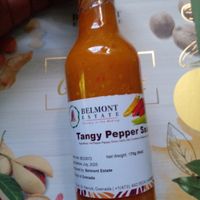 Pepper sauce at Belmont Estate in Belmont