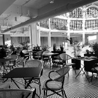 Gather: Patio and view of the Arcade rotundaa  at Gather in Dayton
