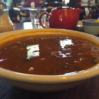 Lentil & Veg Soup at Earthly Pleasures Cafe in Belgrave