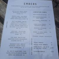 Weekday menu - more vegan options! at Embers Cafe in Telford
