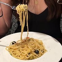 Spaghetti with garlic and lemonn  at La Casa Italian in Stafford