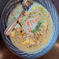 Thai Tofu Curry Bowl at Romer's - River District in Vancouver