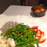 Micro cucumber sprouts at Ziputi Vegetarian Restaurant in Beijing