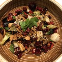 Best meal in a long time - very spicy mushroom selection at Ziputi Vegetarian Restaurant in Beijing