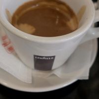 Double espresso at Pastiçeri Bleta in Roskovec
