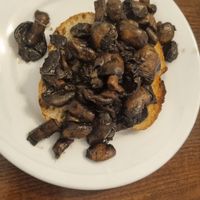 Mushrooms on toast at Charlie's Angels Kitchens in Tunbridge Wells