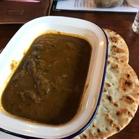 Vegan mushroom curry. at Charlie's Angels Kitchens in Tunbridge Wells