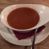 Tomato soup  at Chakra in Tallinn