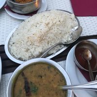 delicious dal & curry. came with huge serve of complimentary rice  at Chakra in Tallinn