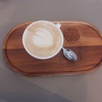 Cappuccino with oatmilk at Brandpunt in Breda